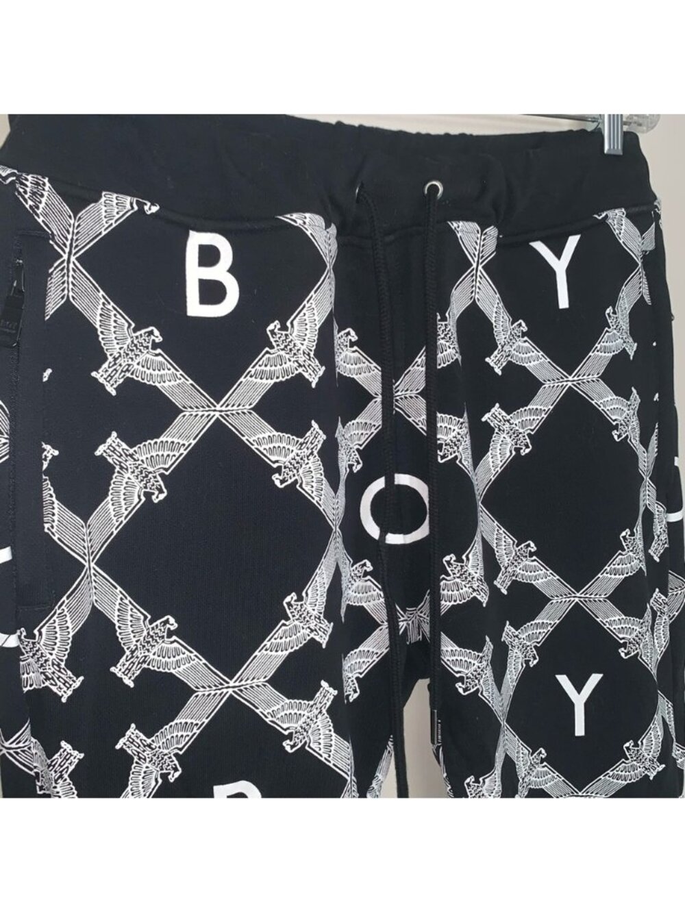 Boy London Rare Monogram Black White Sweat Pants Joggers M - Picture 10 of 15